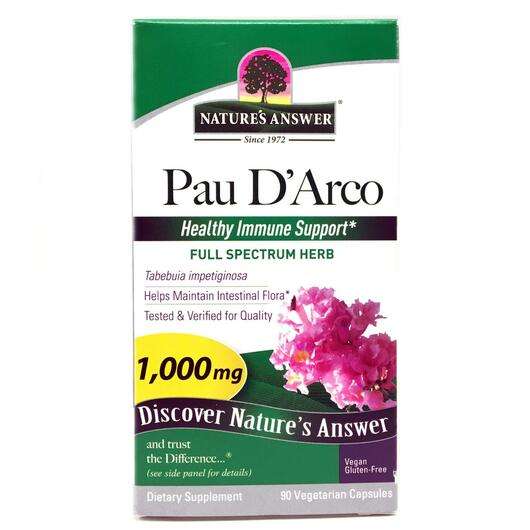 Основне фото товара Nature's Answer, Pau D'Arco 1000 mg 90, Пау Дарко 1000 мг, 90 ...