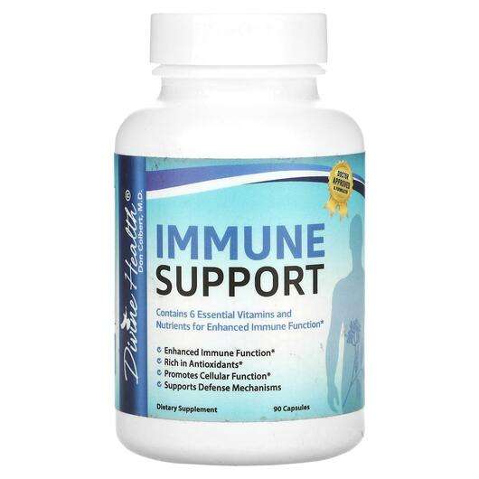 Основне фото товара Divine Health, Immune Support, Підтримка імунітету, 90 капсул