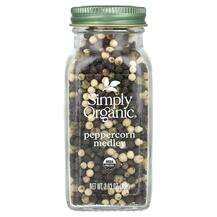 Simply Organic, Специи, Peppercorn Medley, 83 г