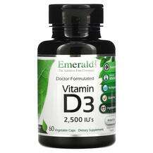 Emerald, Витамин D3, Vitamin D3 2500 IU's, 60 капсул