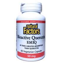 Natural Factors, Biaoctive Quercetin EMIQ, Кверцетин 50 мг, 60...