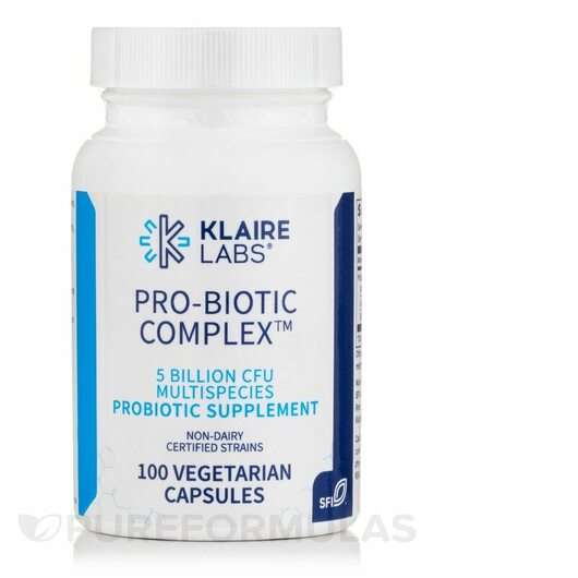 Основное фото товара Klaire Labs SFI, Витамин C, Pro-Biotic Complex, 100 капсул