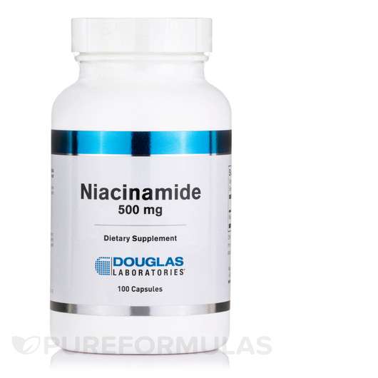Основное фото товара Douglas Laboratories, Ниацинамид, Niacinamide 500 mg, 100 капсул