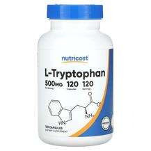 Nutricost, L-Tryptophan 500 mg, L-Триптофан, 120 капсул