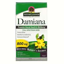 Nature's Answer, Damiana Leaf 800 mg, Лист Даміана 800 мг...