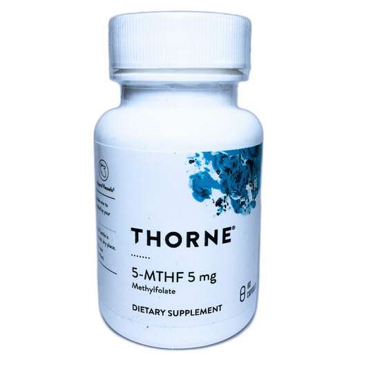 Основное фото товара Thorne, 5-MTHF 5 мг, 5-MTHF 5 mg, 60 капсул