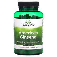 Swanson, American Ginseng 300 mg, Женьшень звичайний, 120 капсул