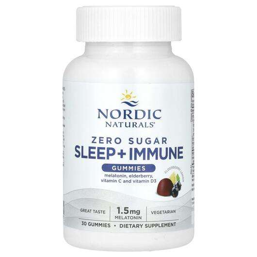 Основне фото товара Nordic Naturals, Sleep + Immune Gummies, Підтримка сну, 30 таб...