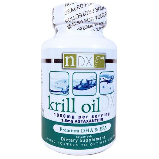 Основное фото товара Natural Dynamix, Масло криля DX 1000 мг, Krill Oil DX 1000 mg,...
