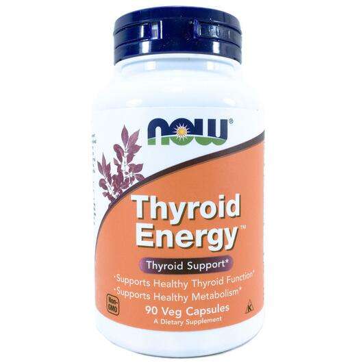 Основне фото товара Now, Thyroid Energy, Підтримка щитовидної залози, 90 капсул