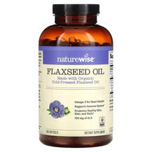 Лляна олія Flaxseed Oil Naturewise 240 капсул