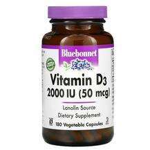 Bluebonnet, Vitamin D3 2000 IU, 180 Veggie Caps