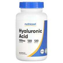 Nutricost, Hyaluronic Acid 100 mg, Гіалуронова кислота, 120 ка...