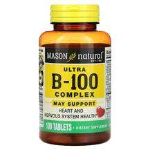 Mason, B-комплекс, Ultra B-100 Complex, 100 таблеток