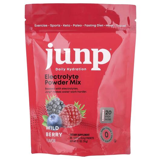 Основное фото товара Electrolyte Powder Mix Wild Berry Основное фото товара JUNP Hydration, Электролиты, Electrolyte Powder Mix Wild Berry, 2