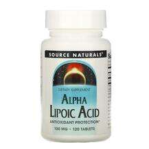 Source Naturals, Alpha Lipoic Acid 100 mg 120, Альфа-ліпоєва к...