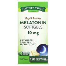 Nature's Truth, Melatonin Softgels 10 mg, Мелатонін, 120 Rapid...
