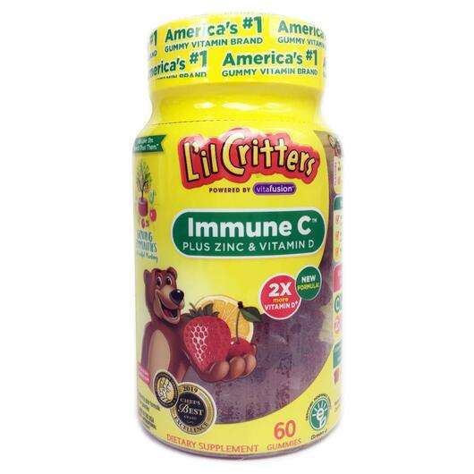 Основне фото товара L'il Critters, Immune C, Жувальні вітаміни, 60 цукерок