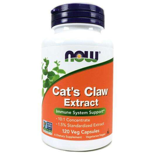 Основне фото товара Now, Cat's Claw 334 mg Extract, Котячий кіготь 334 мг, 120 капсул