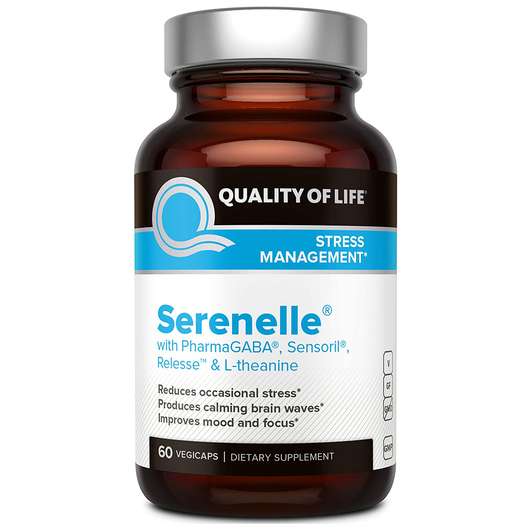 Основне фото товара Quality of Life, Serenelle with PharmaGaba 60, Серенель з ГАМК...