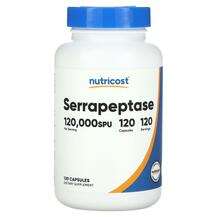 Nutricost, Серрапептаза, Serrapeptase 120000 SPU, 120 капсул