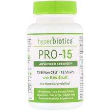 Hyperbiotics, PRO-15 Advanced Strength with Kiwifruit 15 Billi...