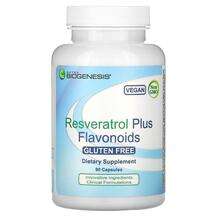 Nutra BioGenesis, Ресвератрол, Resveratrol Plus Flavonoids, 90...