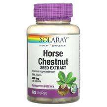 Solaray, Horse Chestnut Seed Extract 400 mg, Конський каштан, ...