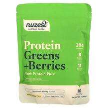 Nuzest, Protein Greens + Berries Vanilla Caramel, Гороховий Пр...