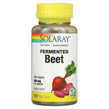 Solaray, Fermented Beet 500 mg, Червоний буряк 500 мг, 100 капсул