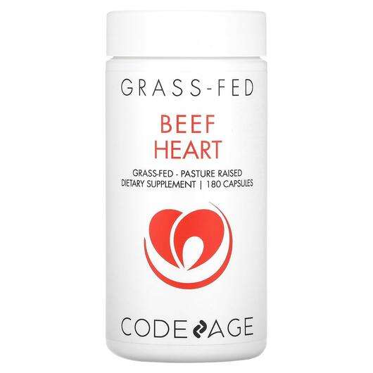 Основне фото товара CodeAge, Beef Heart Grass-Fed Pasture Raised, Яловичий Желатин...