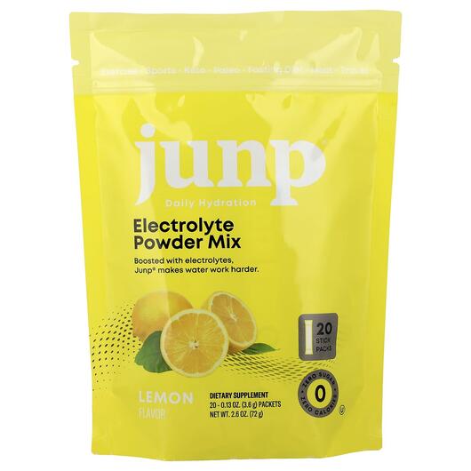 Основное фото товара Electrolyte Powder Mix Lemon Основное фото товара JUNP Hydration, Электролиты, Electrolyte Powder Mix Lemon, 20 шт