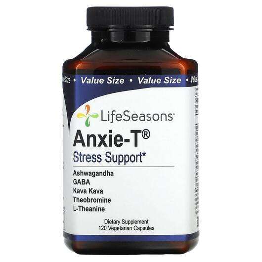 Основне фото товара LifeSeasons, Anxie-T Stress Support, Підтримка стресу, 120 капсул