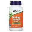 Now, Ginkgo Biloba 60 mg, Гінкго Білоба, 60 капсул