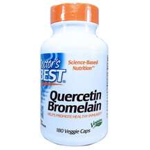 Doctor's Best, Кверцетин, Quercetin Bromelain 500 mg, 180 капсул