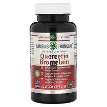 Amazing Nutrition, Quercetin Bromelain, Кверцетин, 60 капсул