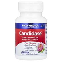 Enzymedica, Кандидаза, Candidase, 42 капсулы