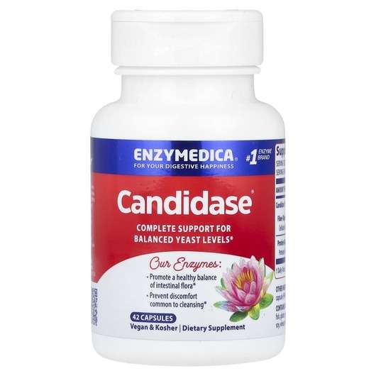 Основне фото товара Enzymedica, Candidase, Кандідаза, 42 капсули