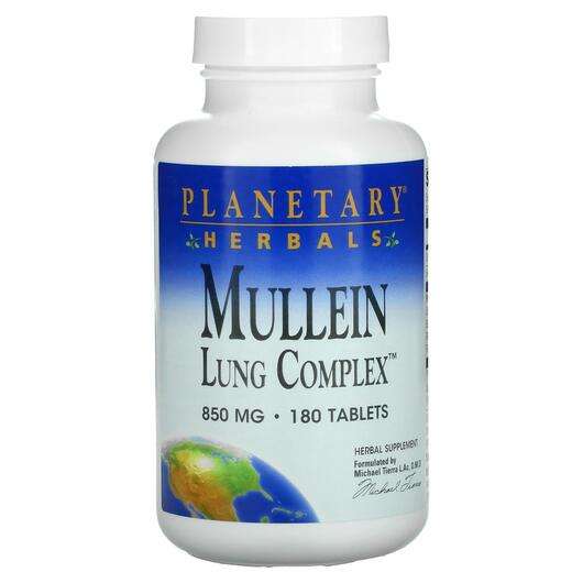 Основное фото товара Planetary Herbals, Поддержка органов дыхания, Mullein Lung Com...