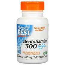 Doctor's Best, Benfotiamine with BenfoPure 300 mg, 60 Veggie Caps