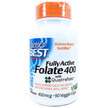 Фото товару Doctor's Best, Fully Active Folate 400, Фолат 400 мкг, 90 капсул