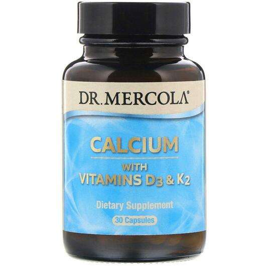 Основне фото товара Dr. Mercola, Calcium with Vitamins D3 & K2, Кальцій з D3 K...