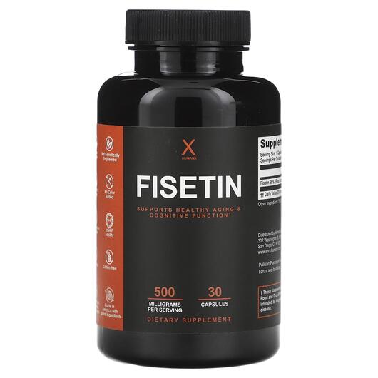 Основне фото товара HumanX, Fisetin 500 mg, Фізетин, 30 капсул