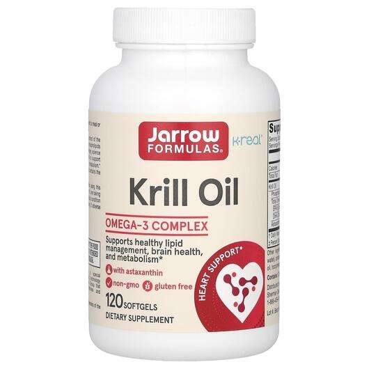 Основное фото товара Jarrow Formulas, Масло Криля, Krill Oil, 120 капсул