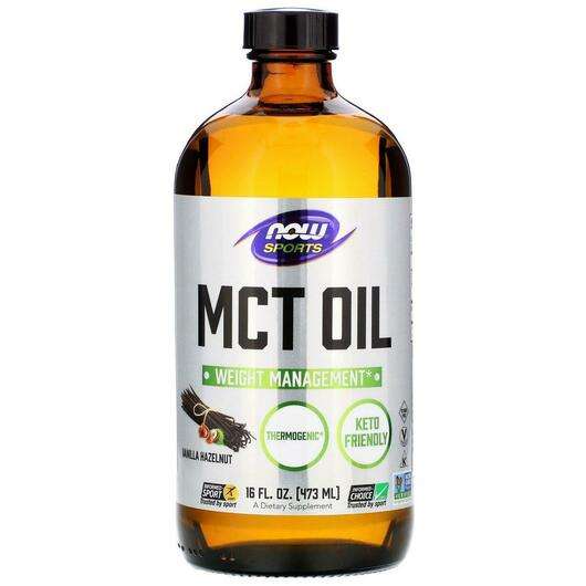 Основное фото товара Now, Sports MCT Масло ванильного фундука, Sports MCT Oil Vanil...