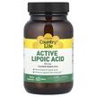 Фото товару Country Life, Active Lipoic Acid, Альфа-ліпоєва, 60 таблеток
