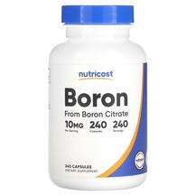 Nutricost, Boron 10 mg, 240 Capsules