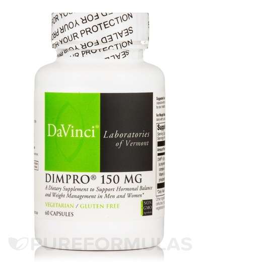 Основне фото товара DaVinci Laboratories, DIMPro 150 mg, Дііндолілметан, 60 капсул