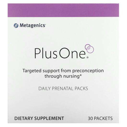 Основне фото товара Metagenics, Plus One Daily Prenatal Packs, Мультивітаміни для ...