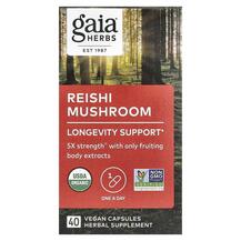 Reishi Mushroom Гриб Рейши Gaia Herbs 40 капсул Reishi Mushroom Гриб Рейши Gaia Herbs 40 капсул